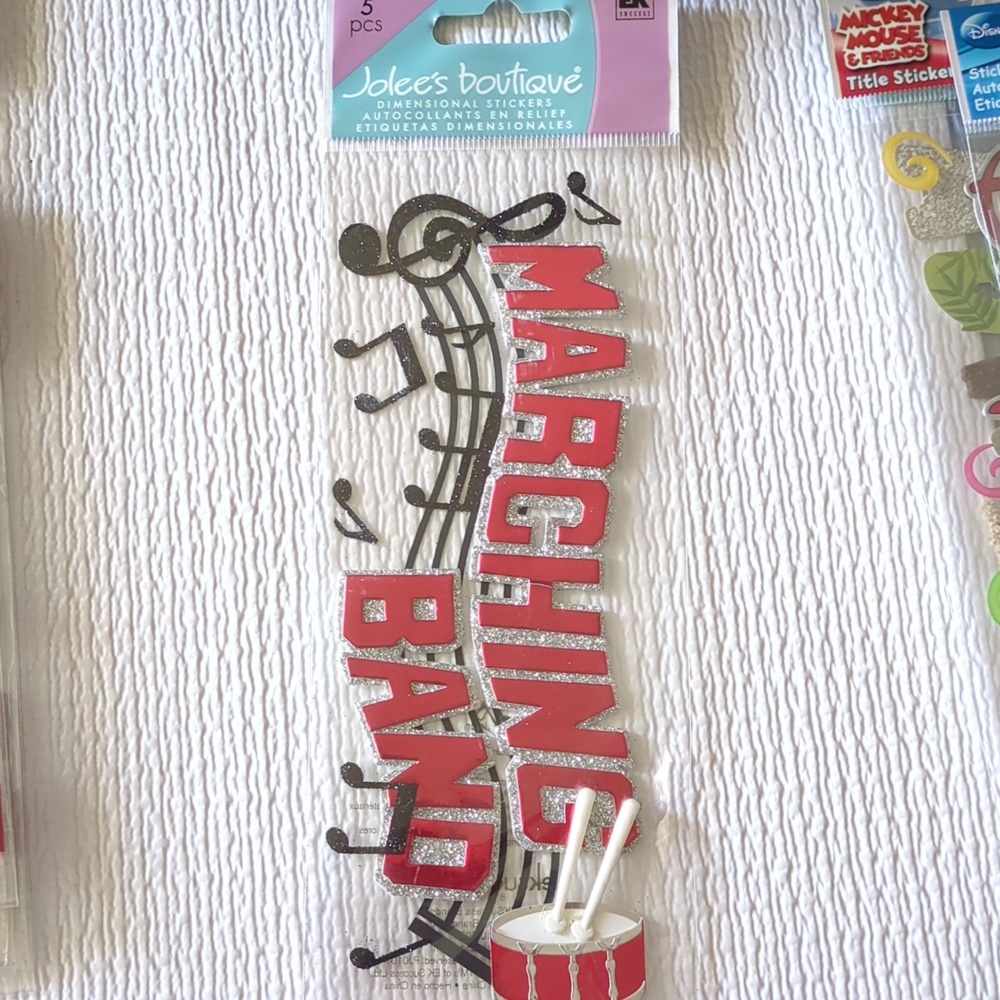 ❤️3/$10❤️Jolee's Boutique Marching Band Dimensional Stickers 2011